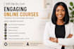create masterclass online course content, lesson plan, curriculum development