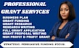 write a profesional grant proposal grant research