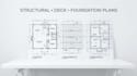 draw california structural or deck framing and foundation plan