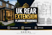 do UK rear house extension planning drawings