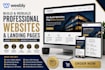 build and rebuild professional websites landing using weebly website builder