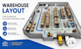 design warehouse layout for storage and efficient material flow