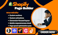 setup shopify pagebuilder pagetify zeno pagefly gempages canva stamp dragdropr