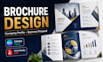 brochure design company profile proposal editable canva template print ready pdf