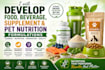 develop food, beverage, supplement and pet nutrition formulation