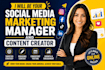 manage social media, create engaging content grows brand