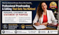 professionally proofread or edit your personal statement or statement of purpose