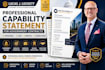 create a professional capability statement for government contracts