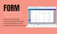 designs professional forms, registration forms and PDF forms