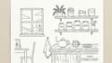 draw simple black and white illustration