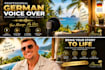 record a natural german voice over for your project