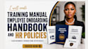 create training manual employee onboarding handbook, HR policy training course