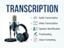 transcribe english audio and video accurately into text