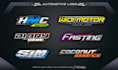 create amazing logo racing, automotive with 3d style