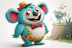create cute animal character illustrations