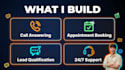 create ai calling agent, ai chatbot, call answering, booking, support