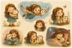 ai children book illustrations with consistent characters