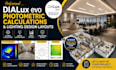 create dialux evo photometric calculations and lighting design layouts