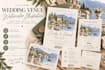 create a custom watercolor wedding venue illustration
