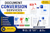 convert PDF to word, google docs, and powerpoint