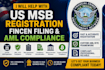 help with us msb registration, fincen filing and aml compliance