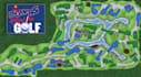 2d golf course layouts, site model from google map, fairway, disc golf, pathways
