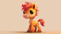 make colorful pony character illustration for you