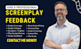 give industry script coverage feedback script note story analysis script editing