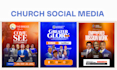 design church social media, sermon series and event graphics