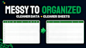 clean, format and organise your excel or google sheets data