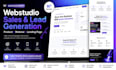design webstudio sales lead generation product webinar website landing page