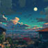 draw anime character with background