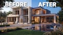 do ai construction time lapse video from image architectural visualization video