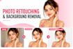 professional photo retouching, face swap, and wrinkle removal