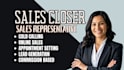 sales closer commission based sales rep virtual assistant b2b salesperson