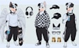 design detailed fursona reference sheet with expressions