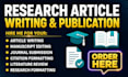write and publish your research article in google scholar
