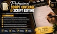 edit and provide script coverage for screenplay, TV pilot feature film script