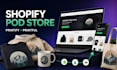 design shopify print on demand pod store with printify and printful setup