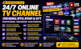create roku live streaming, iptvb,radio and amazon fire TV channel