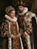 illustrate awesome royal couple portrait