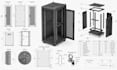design server rack cabinet cad, fabrication and manufacturing step files