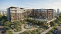 apartment complex rendering and property development visuals