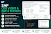 custom sap abap reports, cds views, odata and fiori apps