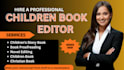 children story book editor, novel developmental book editor, children book