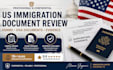 us review immigration forms, visa document, and supporting evidence