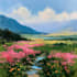 paint a custom landscape oil painting on canvas