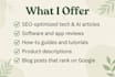 write SEO friendly tech and ai blog content