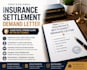 write a professional insurance settlement demand letter