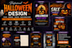 halloween banner flyer design spooky creative fun eye catching designs creative